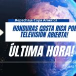 Honduras Costa Rica en televisión abierta